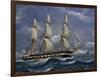 Corvette Sailing, Tempera by Unknown Artist, 19th Century-null-Framed Giclee Print