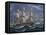 Corvette Sailing, Tempera by Unknown Artist, 19th Century-null-Framed Stretched Canvas