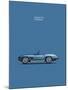 Corvette Stingray 1967 Blue-Mark Rogan-Mounted Art Print