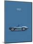 Corvette Stingray 1967 Blue-Mark Rogan-Mounted Art Print