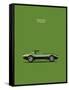 Corvette Stingray 1970 Green-Mark Rogan-Framed Stretched Canvas