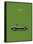 Corvette Stingray 1970 Green-Mark Rogan-Framed Stretched Canvas