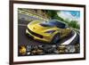 Corvette Stingray with Details-null-Framed Premium Giclee Print