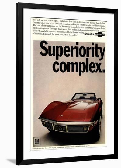 Corvette Superiority Complex-null-Framed Premium Giclee Print