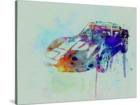 Corvette Watercolor-NaxArt-Stretched Canvas