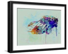 Corvette Watercolor-NaxArt-Framed Art Print