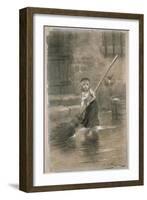 Cosette. Illustration from Les Misérables by Victor Hugo, 1862-Émile-Antoine Bayard-Framed Giclee Print