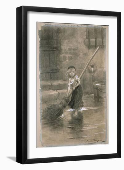 Cosette. Illustration from Les Misérables by Victor Hugo, 1862-Émile-Antoine Bayard-Framed Giclee Print