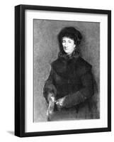 Cosima Wagner - portrait-Franz Seraph von Lenbach-Framed Giclee Print