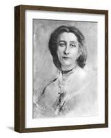 Cosima Wagner portrait-Franz Seraph von Lenbach-Framed Giclee Print