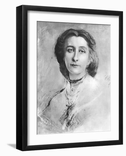 Cosima Wagner portrait-Franz Seraph von Lenbach-Framed Giclee Print