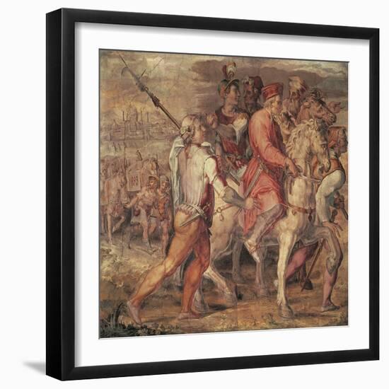 Cosimo I Leaving for Exile-null-Framed Giclee Print