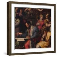 Cosimo Studies the Taking of Siena, 1563-1565-Giorgio Vasari-Framed Giclee Print