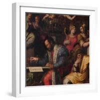 Cosimo Studies the Taking of Siena, 1563-1565-Giorgio Vasari-Framed Giclee Print