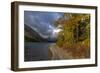 Cosley Lake in autumn, Glacier National Park, Montana, USA-Chuck Haney-Framed Photographic Print