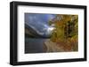 Cosley Lake in autumn, Glacier National Park, Montana, USA-Chuck Haney-Framed Photographic Print