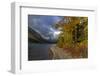 Cosley Lake in autumn, Glacier National Park, Montana, USA-Chuck Haney-Framed Photographic Print