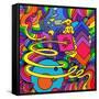 Cosmic Bang-Howie Green-Framed Stretched Canvas