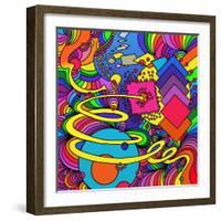 Cosmic Bang-Howie Green-Framed Giclee Print