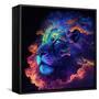 Cosmic Cloud Lion 1-null-Framed Stretched Canvas