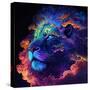 Cosmic Cloud Lion 1-null-Stretched Canvas