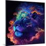 Cosmic Cloud Lion 1-null-Mounted Art Print