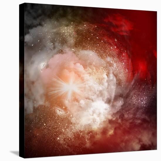 Cosmic Clouds Of Mist On Bright Colorful Backgrounds-Sergey Nivens-Stretched Canvas