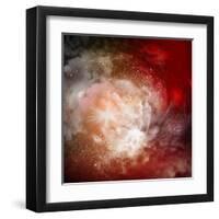 Cosmic Clouds Of Mist On Bright Colorful Backgrounds-Sergey Nivens-Framed Art Print