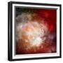 Cosmic Clouds Of Mist On Bright Colorful Backgrounds-Sergey Nivens-Framed Premium Giclee Print