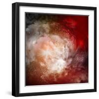 Cosmic Clouds Of Mist On Bright Colorful Backgrounds-Sergey Nivens-Framed Art Print