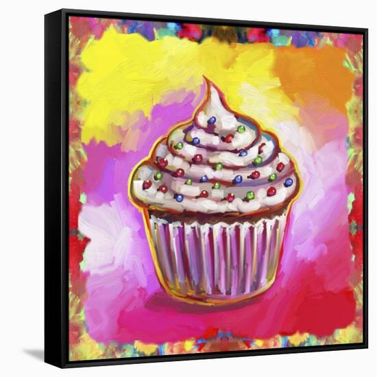 Cosmic Cupcake-Howie Green-Framed Stretched Canvas
