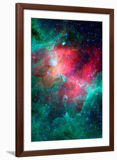 Cosmic Epic Unfolds Eagle Nebula in Infrared Space-null-Framed Photo