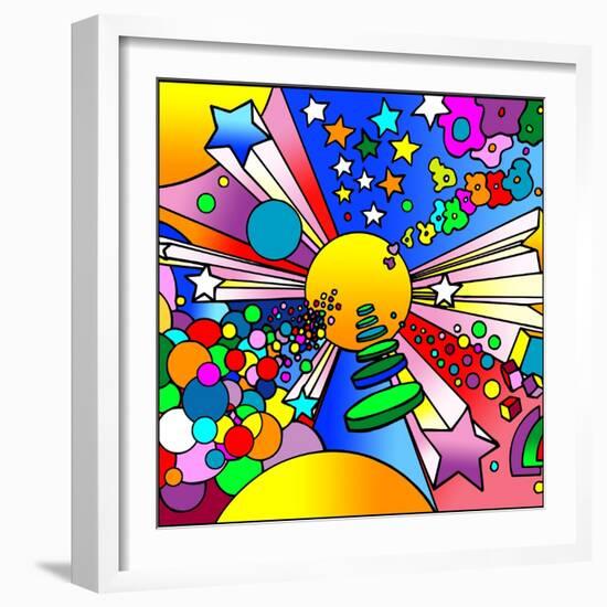 Cosmic Expanding-Howie Green-Framed Giclee Print