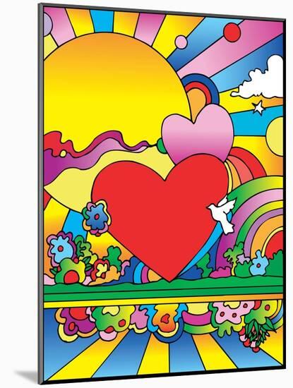 Cosmic Heart Landscape-Howie Green-Mounted Giclee Print