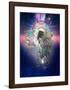 Cosmic Lion Butterfly-Karin Roberts-Framed Art Print