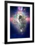 Cosmic Lion Butterfly-Karin Roberts-Framed Art Print