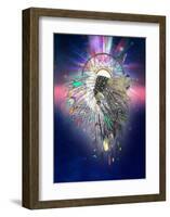 Cosmic Lion Butterfly-Karin Roberts-Framed Art Print