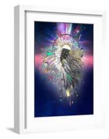 Cosmic Lion Butterfly-Karin Roberts-Framed Art Print