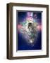 Cosmic Lion Butterfly-Karin Roberts-Framed Art Print