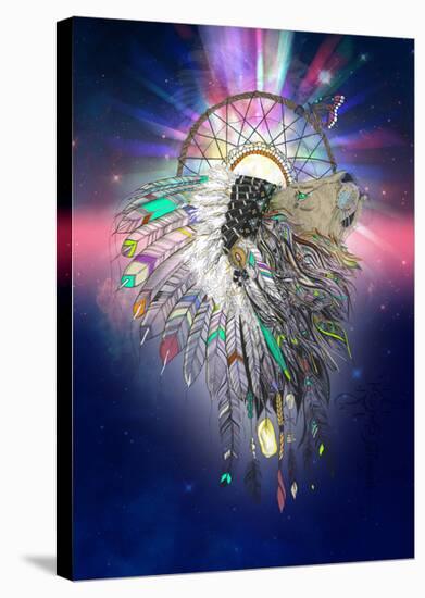 Cosmic Lion Butterfly-Karin Roberts-Stretched Canvas