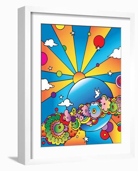 Cosmic Planet-Howie Green-Framed Giclee Print