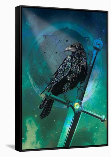 Cosmic Raven-Karin Roberts-Framed Stretched Canvas