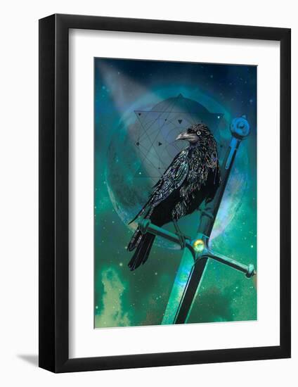 Cosmic Raven-Karin Roberts-Framed Art Print
