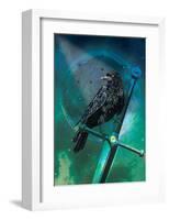 Cosmic Raven-Karin Roberts-Framed Art Print