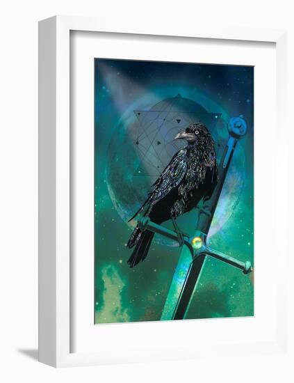 Cosmic Raven-Karin Roberts-Framed Art Print