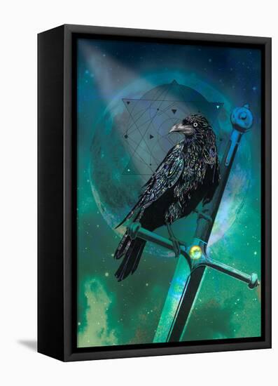 Cosmic Raven-Karin Roberts-Framed Stretched Canvas