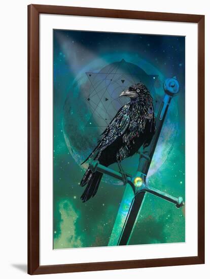 Cosmic Raven-Karin Roberts-Framed Art Print