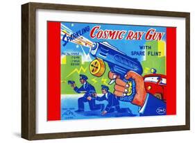 Cosmic Ray Gun-null-Framed Art Print