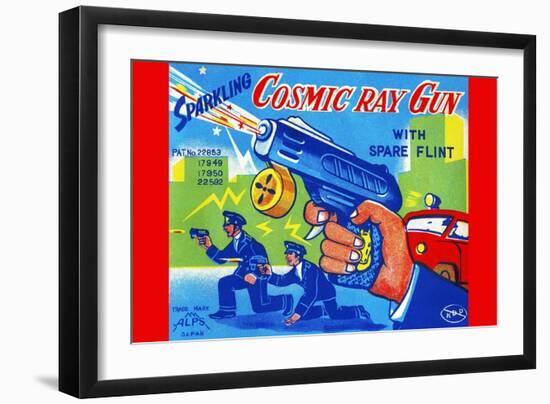 Cosmic Ray Gun-null-Framed Art Print