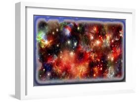 Cosmic Red 5-RUNA-Framed Giclee Print